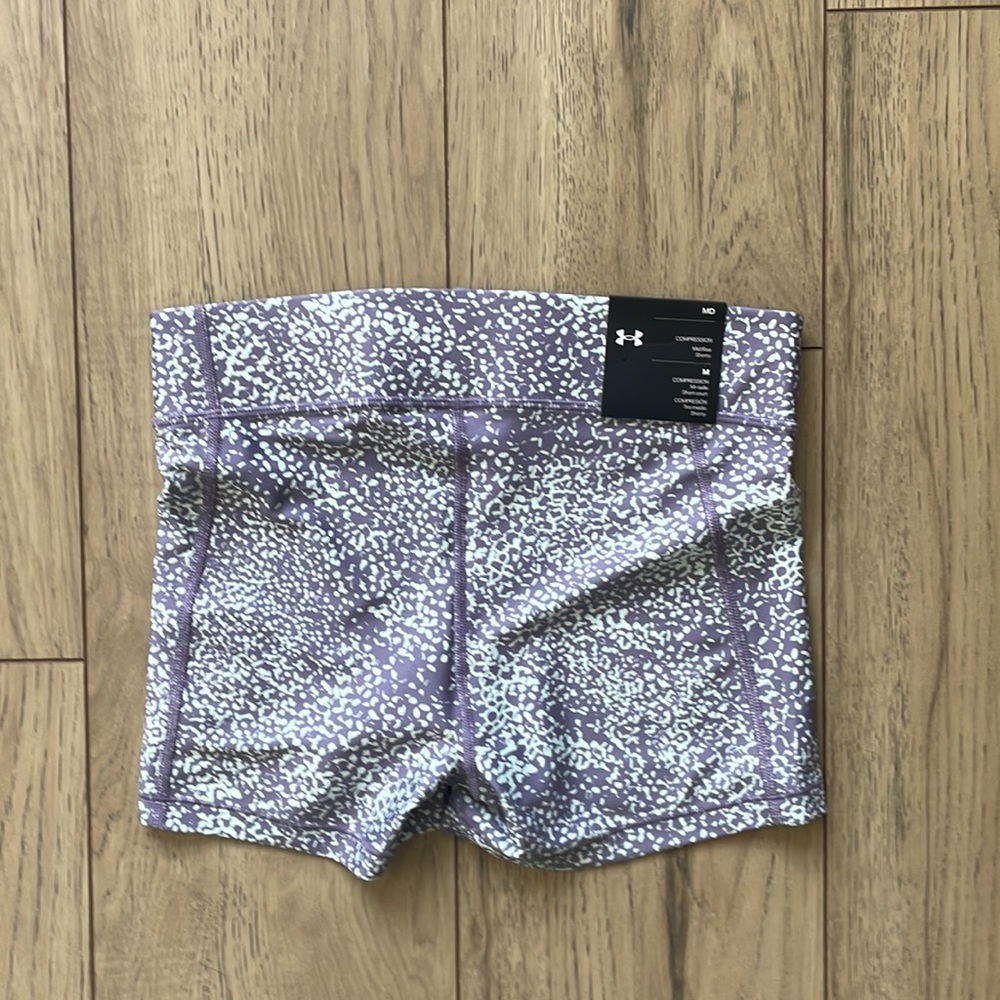 NWT Under Armour Mid Rise Shorty Compression Shorts - Picture 2 of 3